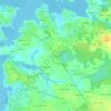 Mappa topografica Les Quatre Chemins, altitudine, rilievo