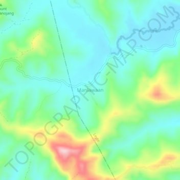 Mappa topografica Manlawaan, altitudine, rilievo