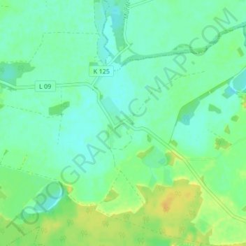 Mappa topografica Groß Pankow, altitudine, rilievo
