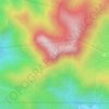Mappa topografica Mount Pico de Loro, altitudine, rilievo
