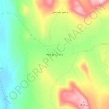 Mappa topografica Vale do Paraíso, altitudine, rilievo