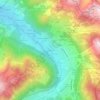 Mappa topografica Le Jardy, altitudine, rilievo
