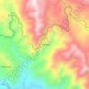 Mappa topografica Montenegro, altitudine, rilievo