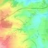 Mappa topografica Les Aubis, altitudine, rilievo