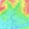 Mappa topografica Les Recouts, altitudine, rilievo