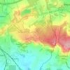 Mappa topografica Limpsfield Chart, altitudine, rilievo