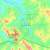 Mappa topografica Pará de Minas, altitudine, rilievo
