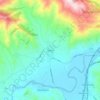 Mappa topografica Gonni, altitudine, rilievo
