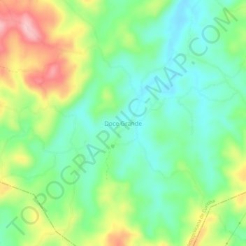 Mappa topografica Doce Grande, altitudine, rilievo