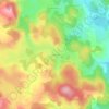 Mappa topografica Le Gibertès, altitudine, rilievo