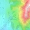 Mappa topografica Comboursière, altitudine, rilievo