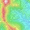 Mappa topografica Valsecca, altitudine, rilievo