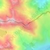 Mappa topografica Cime Scandaillière, altitudine, rilievo