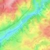 Mappa topografica La Longe, altitudine, rilievo