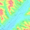 Mappa topografica Lamothe, altitudine, rilievo