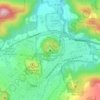 Mappa topografica Volcà de la Garrinada, altitudine, rilievo