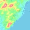 Mappa topografica San Francisco, altitudine, rilievo