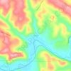 Mappa topografica Hamilton, altitudine, rilievo