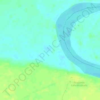 Mappa topografica Mochuelo, altitudine, rilievo