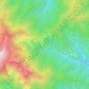 Mappa topografica Gorrè, altitudine, rilievo