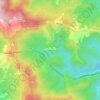 Mappa topografica Canegreca, altitudine, rilievo
