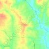 Mappa topografica Hocutts Crossroads, altitudine, rilievo