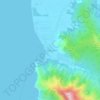 Mappa topografica Pundaquit, altitudine, rilievo