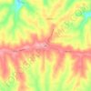 Mappa topografica Elon, altitudine, rilievo