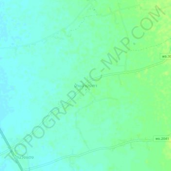 Mappa topografica Ban Lam Prada, altitudine, rilievo