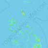 Mappa topografica Hundred Islands, altitudine, rilievo