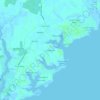 Mappa topografica Broadwater, altitudine, rilievo