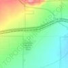 Mappa topografica San Gorgonio Pass, altitudine, rilievo