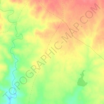 Mappa topografica Miranda, altitudine, rilievo