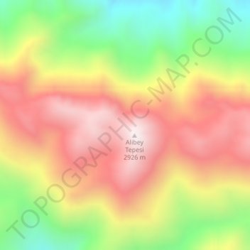 Mappa topografica Tanintanin Mountains, altitudine, rilievo