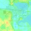 Mappa topografica Wawasee Village, altitudine, rilievo