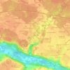 Mappa topografica La Guérinière, altitudine, rilievo