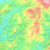 Mappa topografica Fafe, altitudine, rilievo