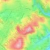 Mappa topografica Le Fay, altitudine, rilievo