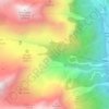 Mappa topografica Cascata, altitudine, rilievo