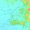 Mappa topografica Kut Nok Plao, altitudine, rilievo