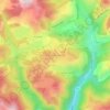 Mappa topografica Bergians Soubran, altitudine, rilievo
