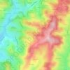 Mappa topografica La Triche, altitudine, rilievo