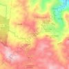 Mappa topografica Cruce de Cedro Abajo, altitudine, rilievo