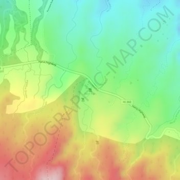 Mappa topografica Twin Falls, altitudine, rilievo