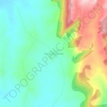 Mappa topografica Serra Dourada, altitudine, rilievo