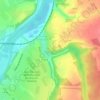 Mappa topografica Midoune, altitudine, rilievo