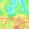 Mappa topografica Le Rocher, altitudine, rilievo