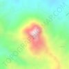 Mappa topografica Cerro La Jacoba, altitudine, rilievo