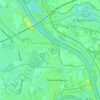 Mappa topografica Honderdmorgen, altitudine, rilievo