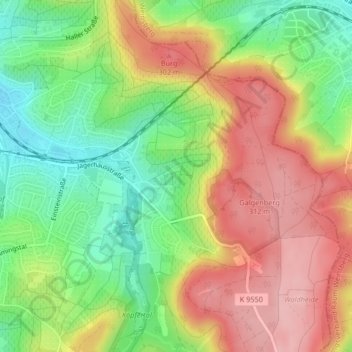 Mappa topografica Letten, altitudine, rilievo